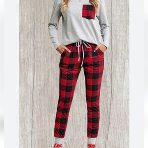 Eddie Bauer Buffalo Plaid Pajama bottoms size small